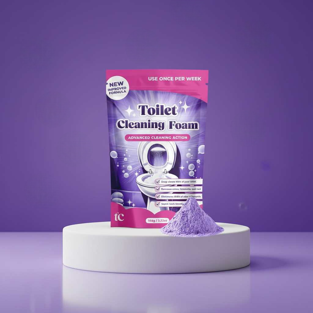Mousse nettoyante en profondeur pour toilettes contre les taches tenaces et les odeurs